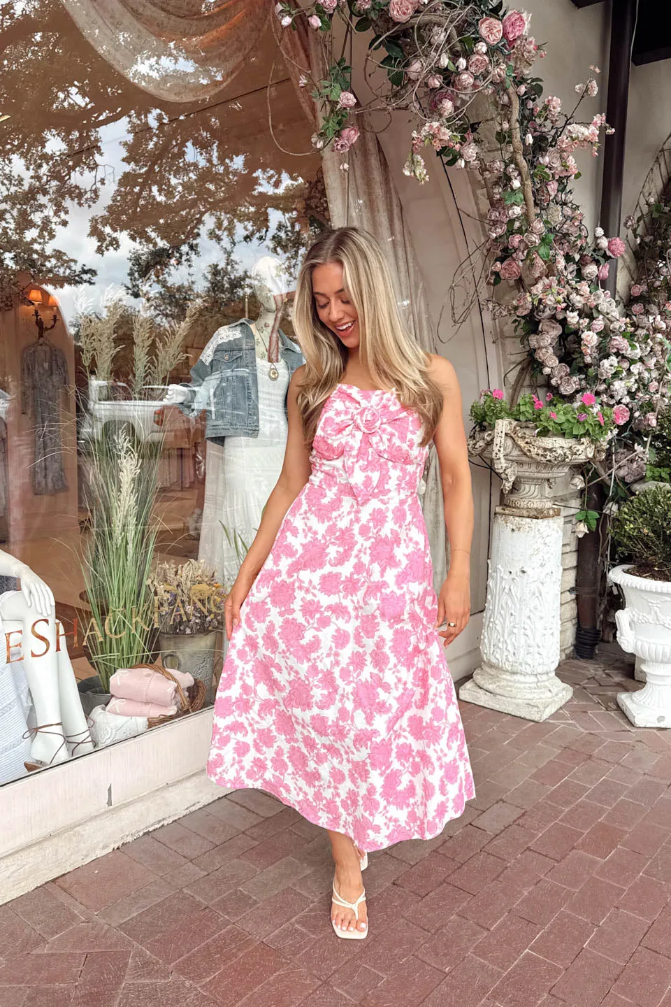 Sweet Stroll Midi Dress - Pink sold by The Impeccable Pig product image thumbnail 2