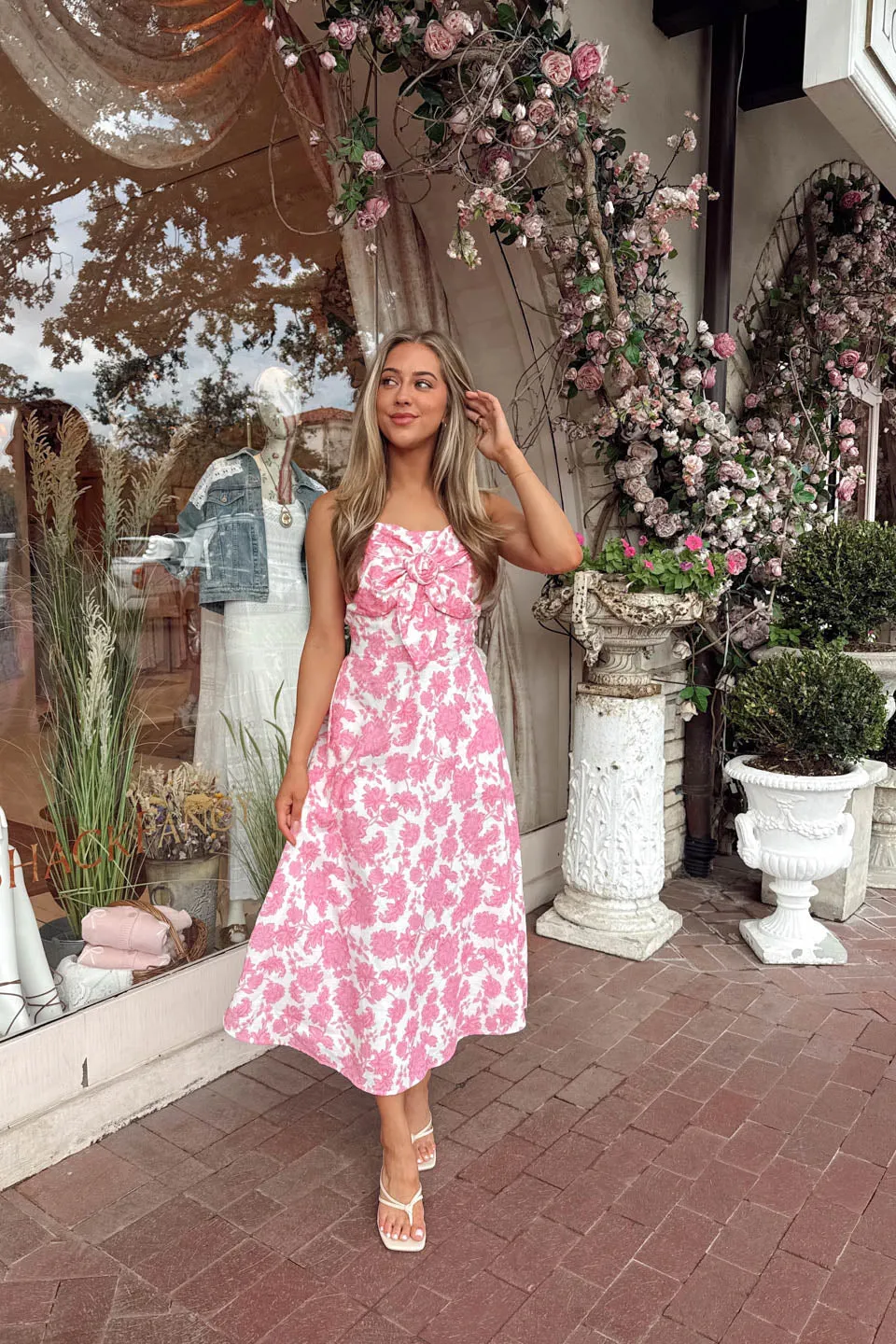 Sweet Stroll Midi Dress - Pink sold by The Impeccable Pig product image thumbnail 3