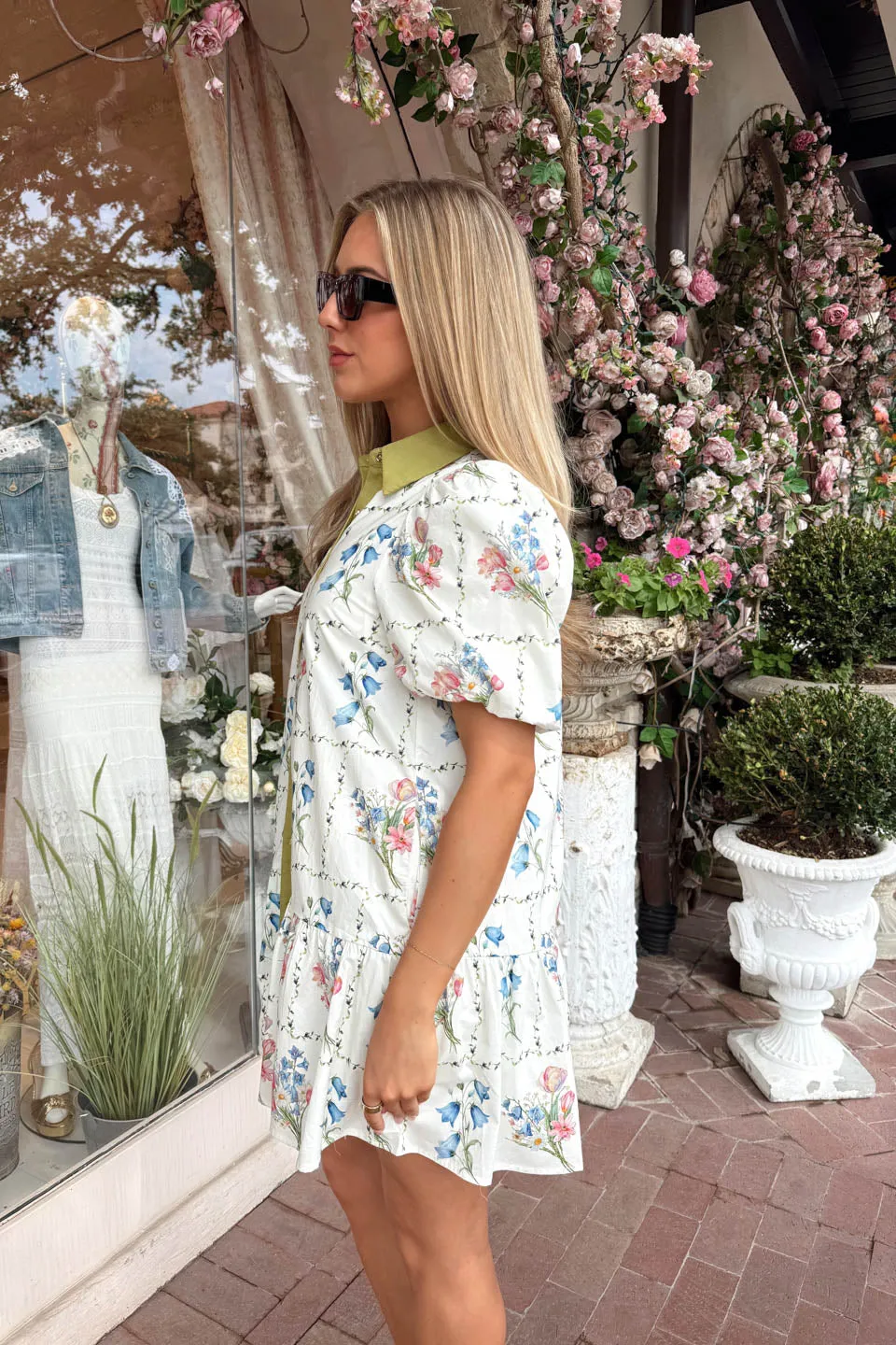 Flower Market Dress - Cream sold by The Impeccable Pig product image thumbnail 4