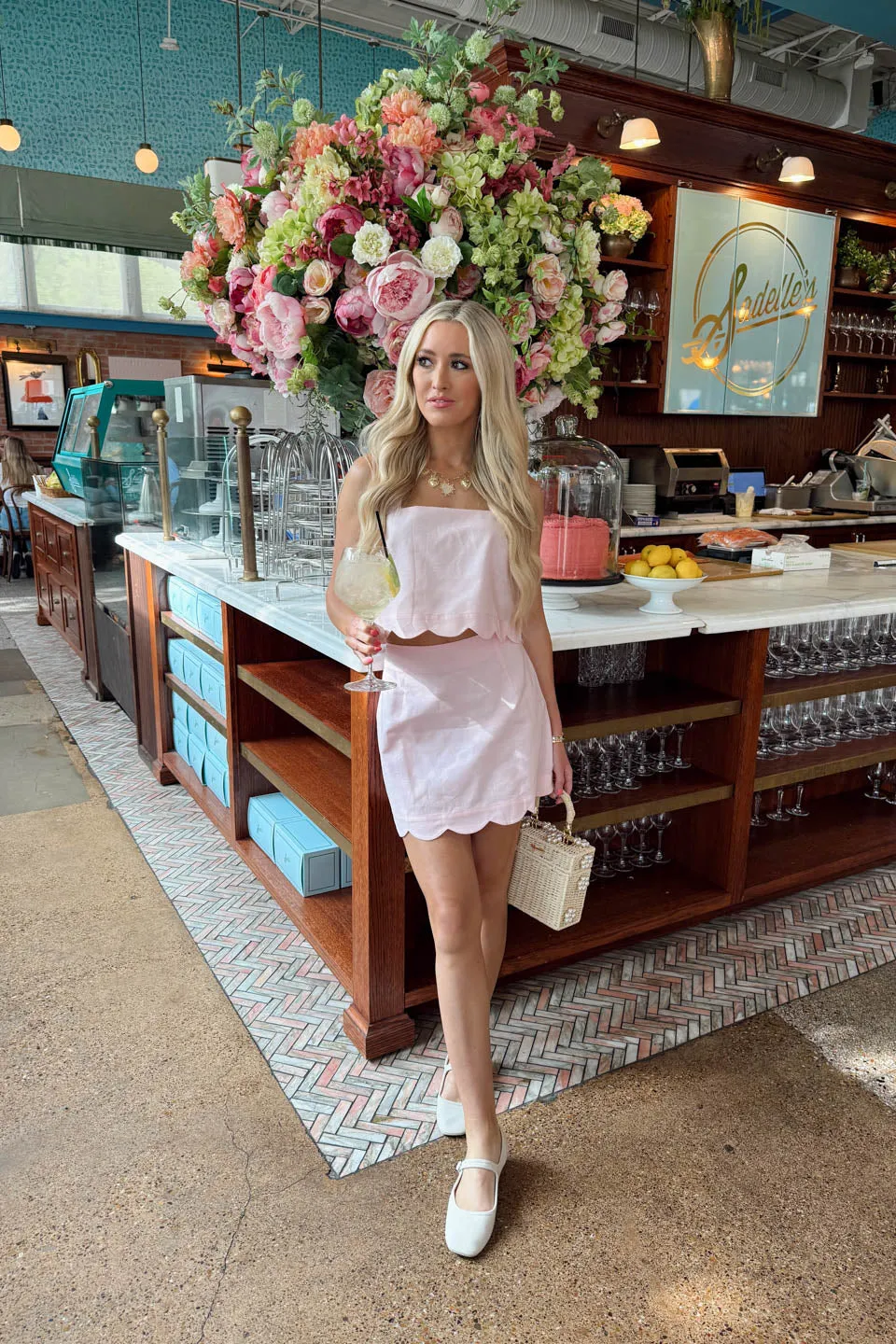 Timeless Trim Skirt - Pink sold by The Impeccable Pig product image thumbnail 2