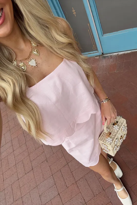 Timeless Trim Top - Pink made by MABLE