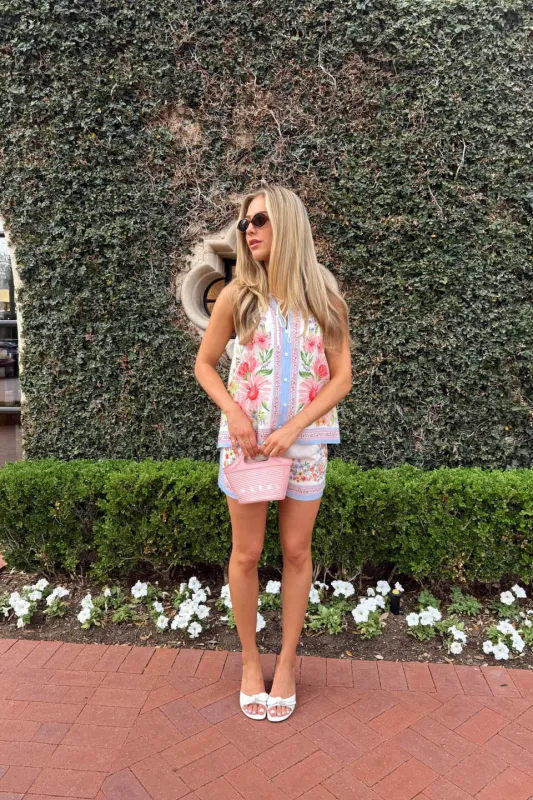 Petal Party Shorts - Cream made by Skies Are Blue