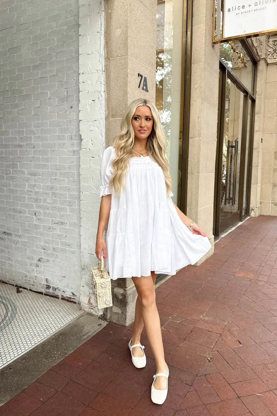 Weren't For The Wind Dress - White sold by The Impeccable Pig