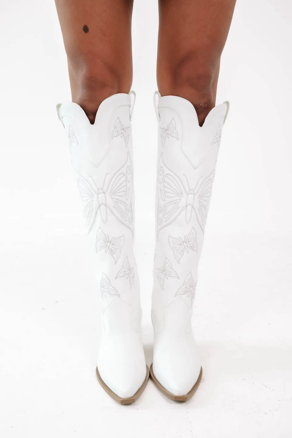 MODEL SAMPLE Billini Emina Boots - White sold by The Impeccable Pig product image thumbnail 2