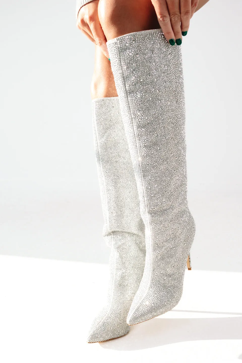 MODEL SAMPLE Billini Emmaline Boots - Silver sold by The Impeccable Pig