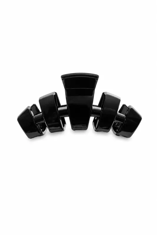 Teleties Medium Classic Claw Clip - Jet Black made by TELETIES