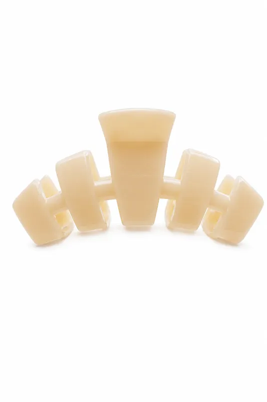 Teleties Medium Classic Claw Clip - Almond Beige made by TELETIES