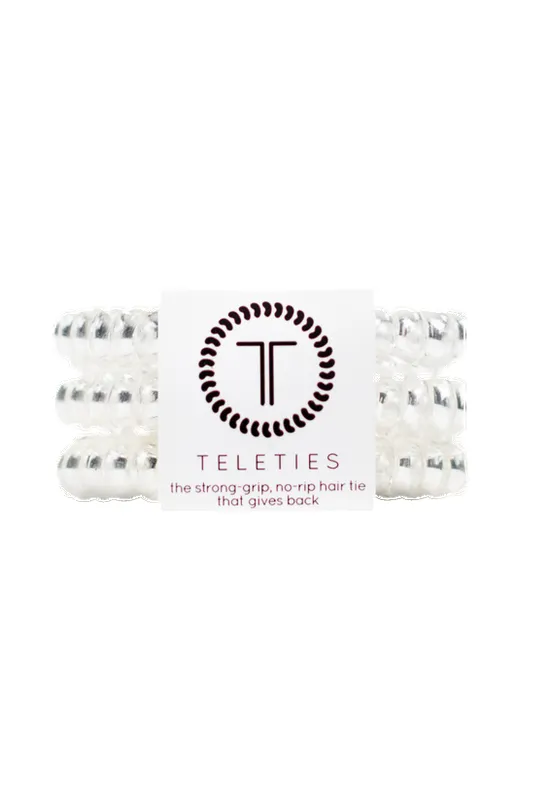 Teleties Small Hair Ties - Crystal Clear made by TELETIES