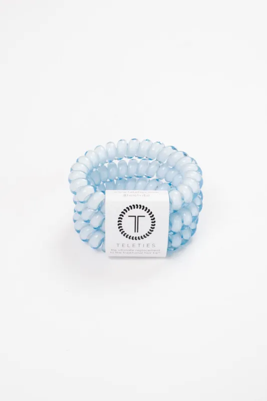 Teleties Small Hair Ties - Washed Denim made by TELETIES