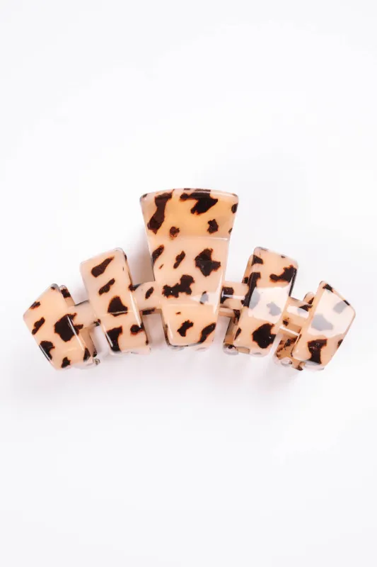 Teleties Large Classic Claw Clip - Blonde Tortoise made by TELETIES