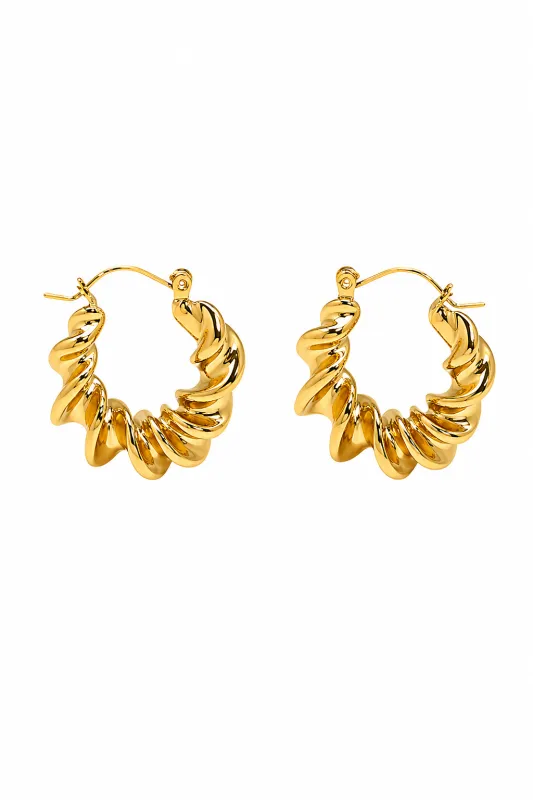 Yours Truly Earrings - Gold made by The Impeccable Pig