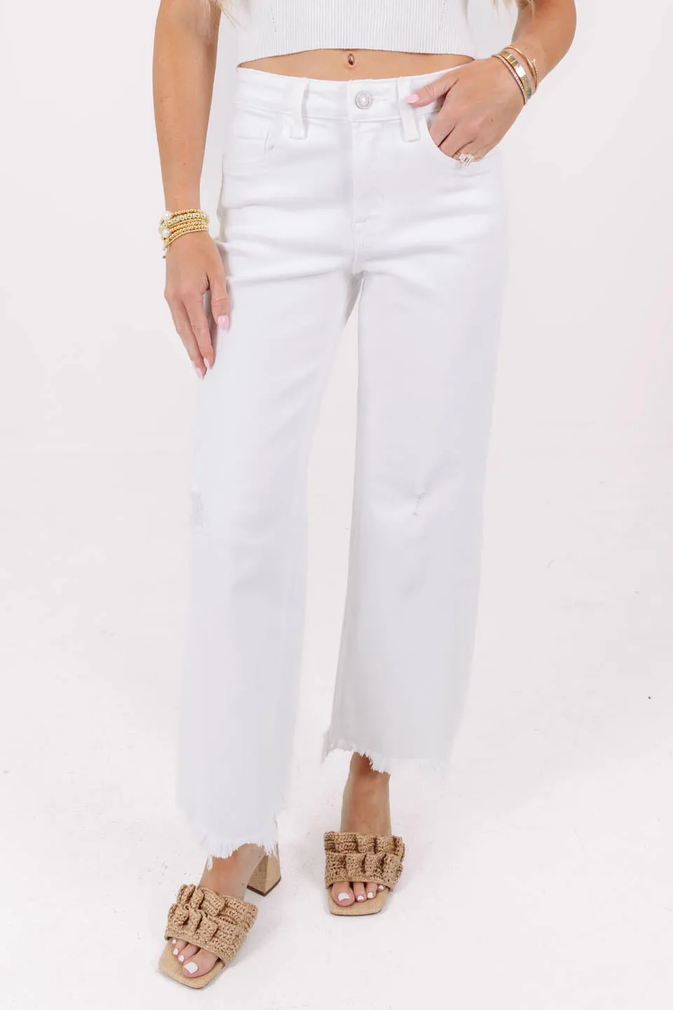 State Of Mind Jeans - White sold by The Impeccable Pig product image thumbnail 2