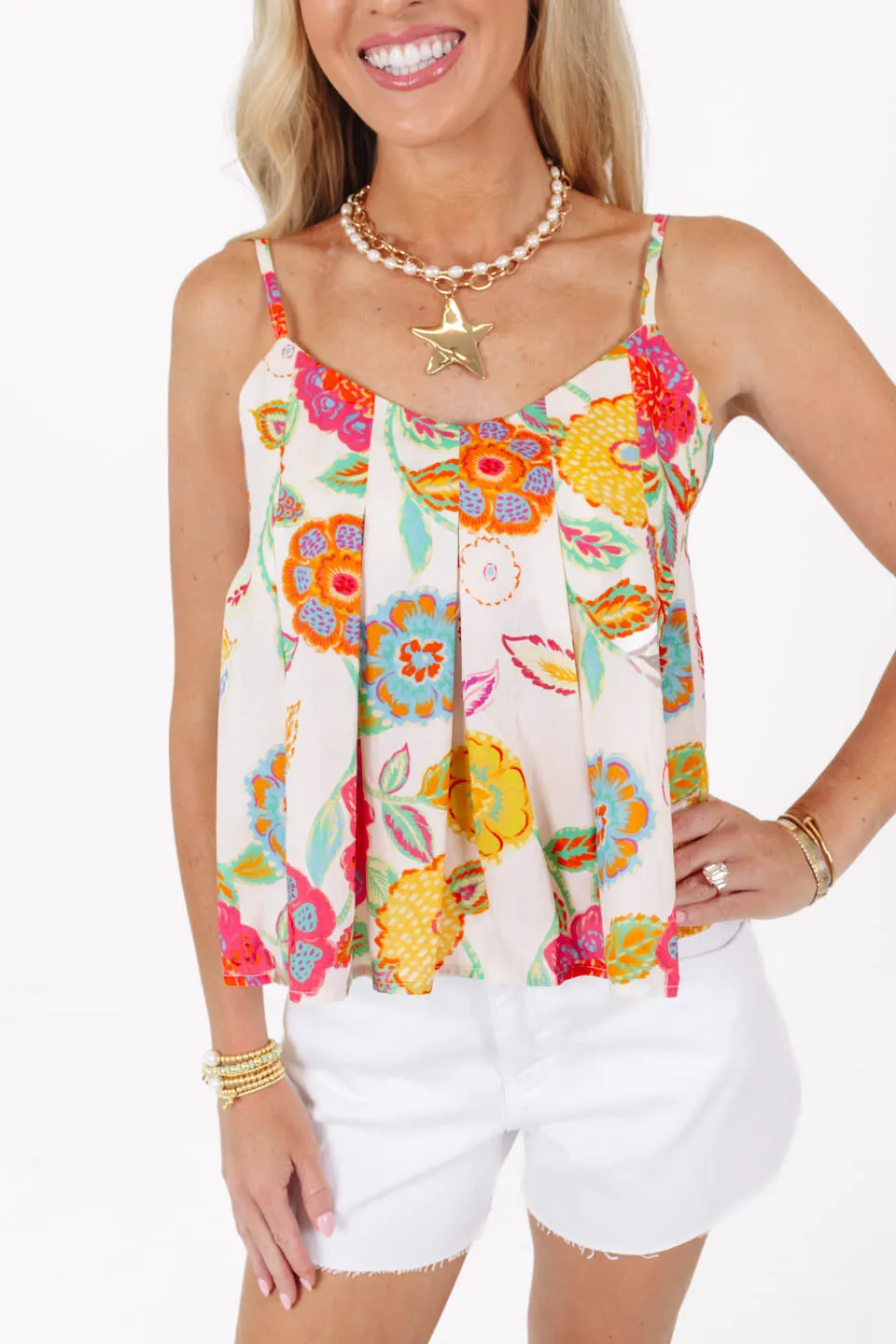 Spritz Of Sun Top - White sold by The Impeccable Pig