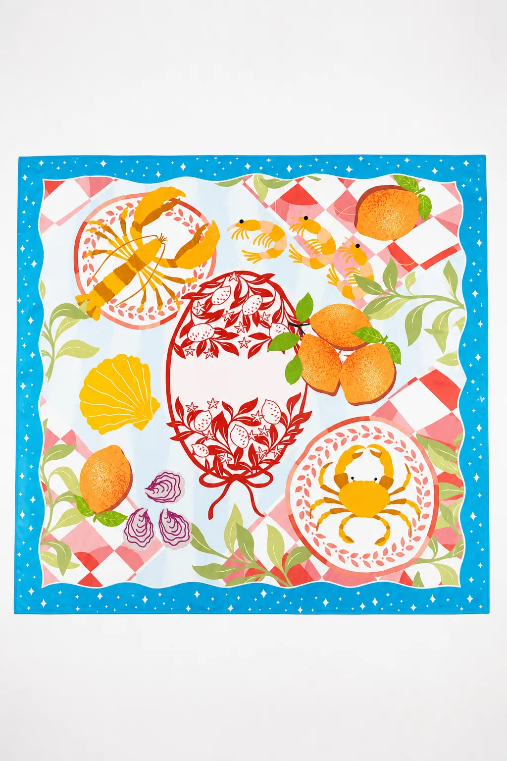 Vacation Vibes Scarf - Blue sold by The Impeccable Pig product image thumbnail 3