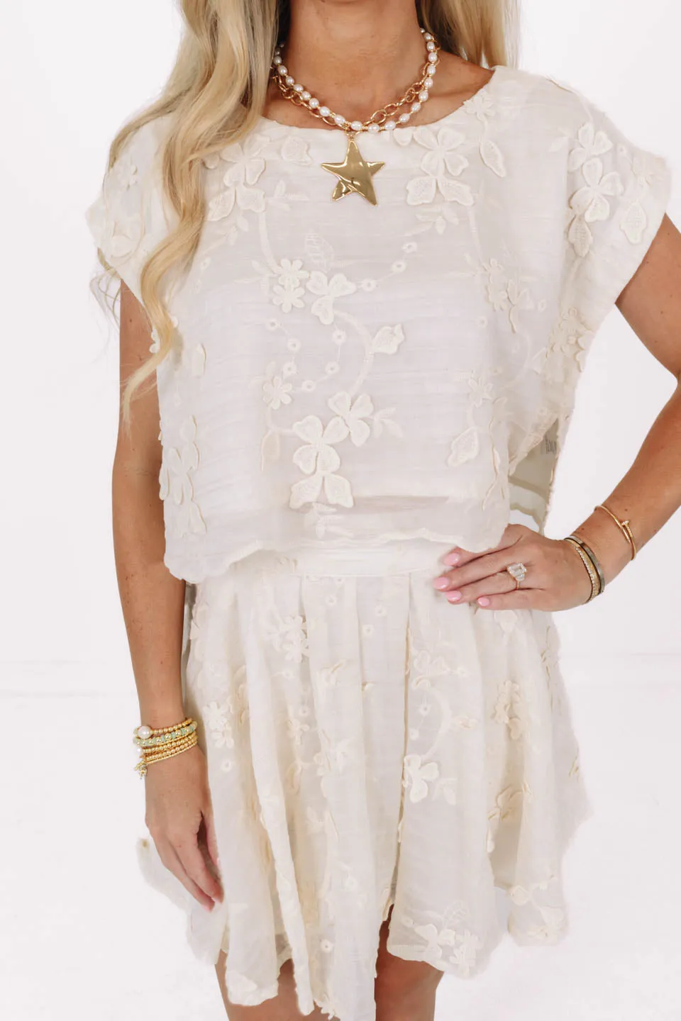 Love Story Top - Cream sold by The Impeccable Pig product image thumbnail 3