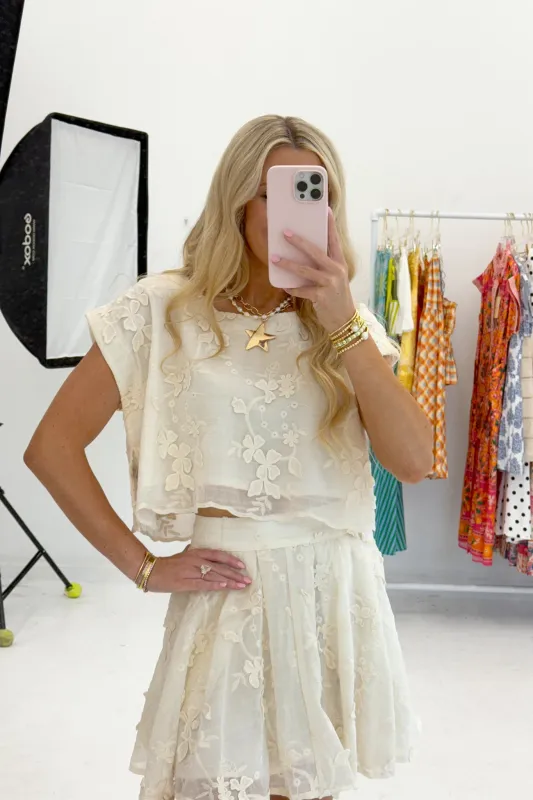 Love Story Top - Cream made by MABLE