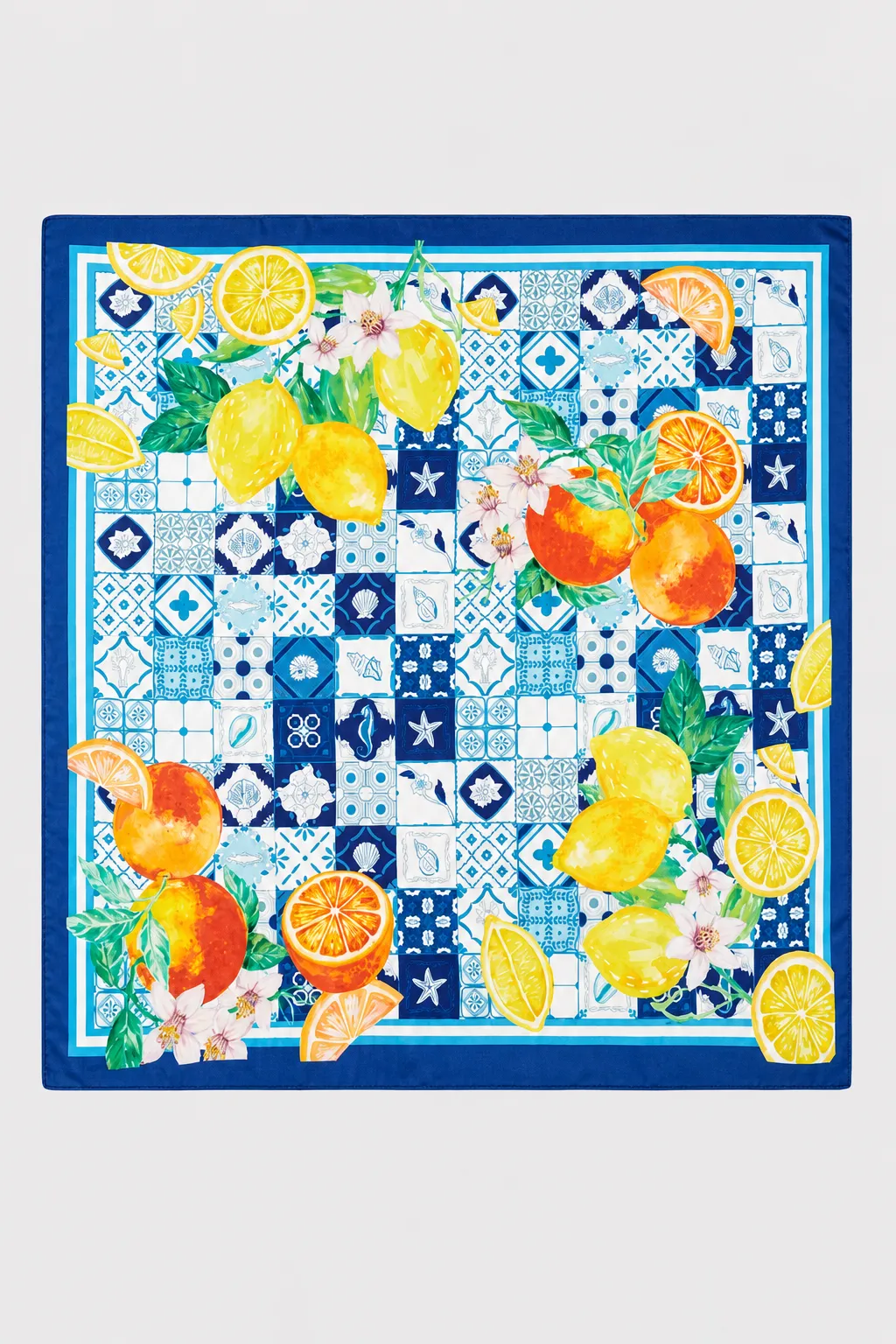 Going To The Mediterranean Scarf - Blue sold by The Impeccable Pig product image thumbnail 3