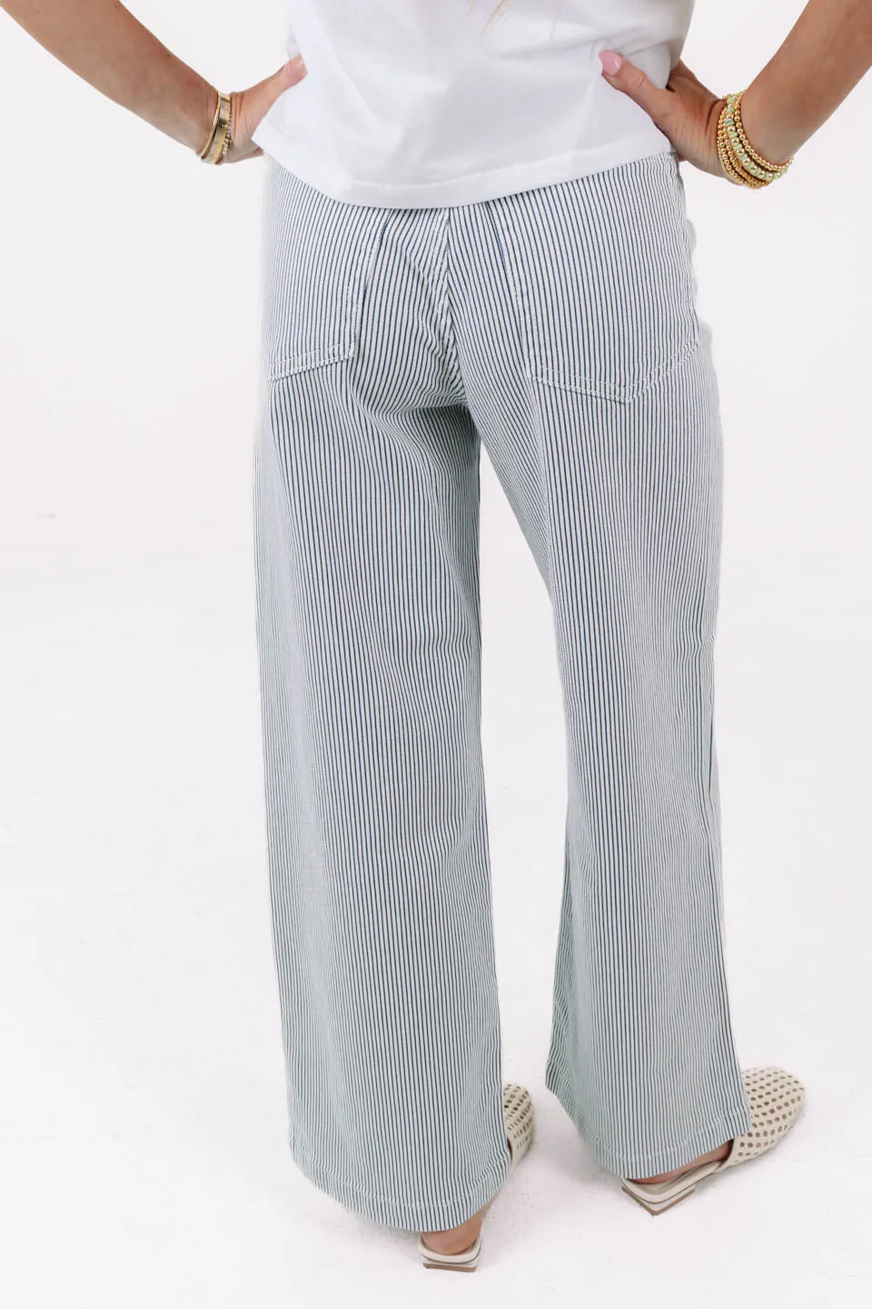 Capri Cocktail Jeans - Stripe sold by The Impeccable Pig product image thumbnail 5