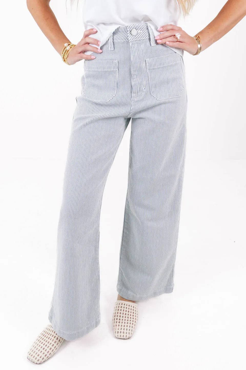 Capri Cocktail Jeans - Stripe sold by The Impeccable Pig product image thumbnail 2