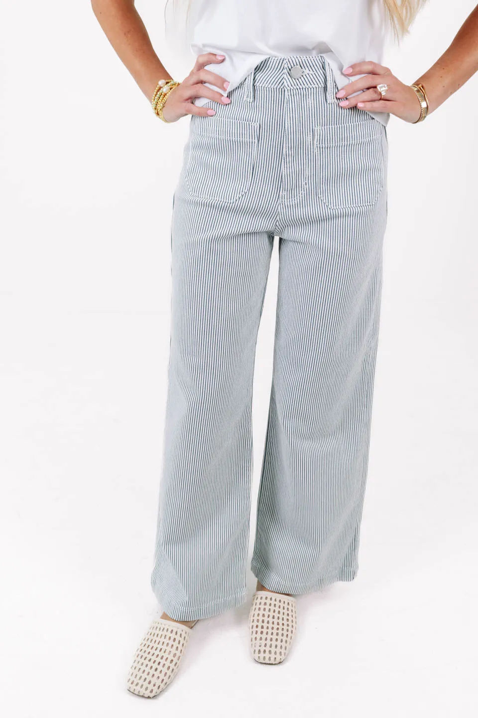Capri Cocktail Jeans - Stripe sold by The Impeccable Pig product image thumbnail 3