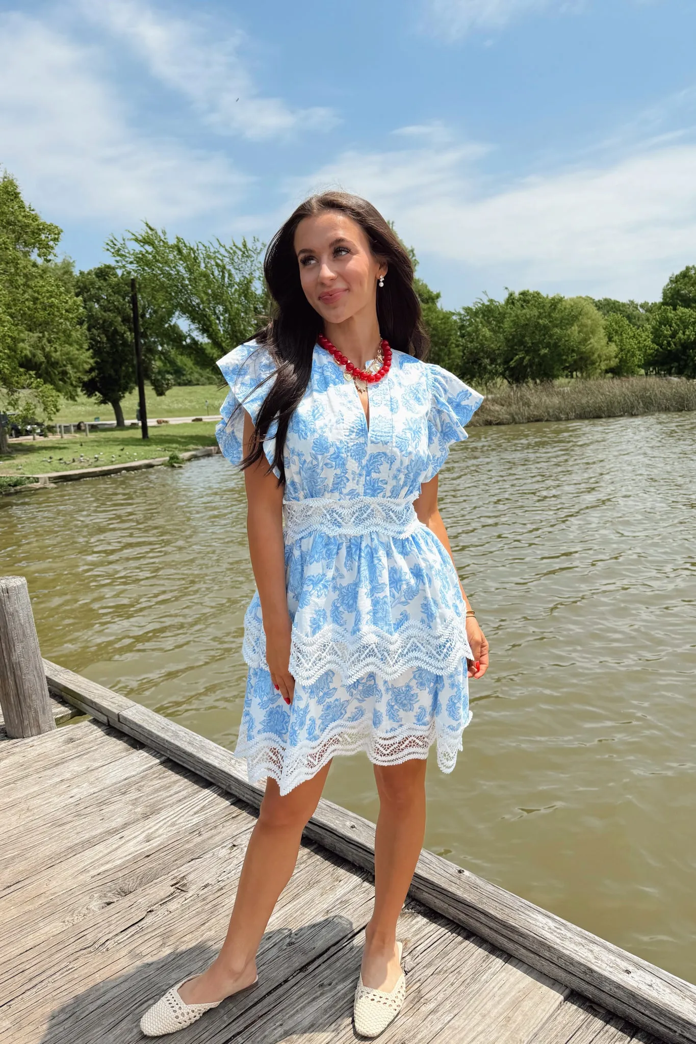 With The Tide Dress - Blue sold by The Impeccable Pig product image thumbnail 2