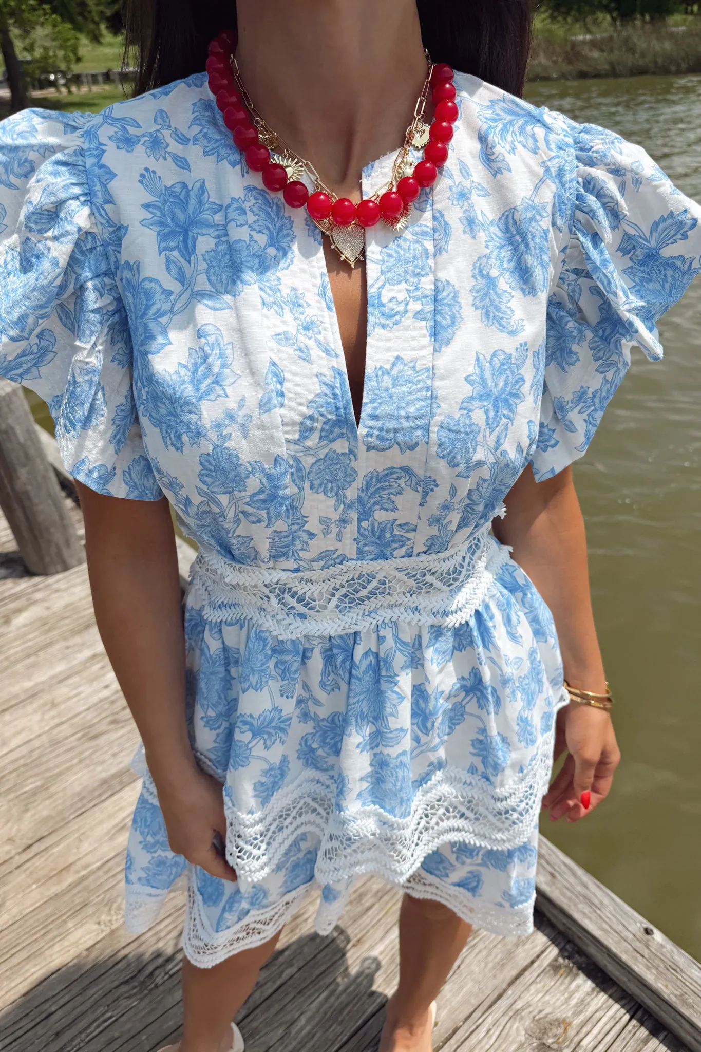 With The Tide Dress - Blue sold by The Impeccable Pig product image thumbnail 3