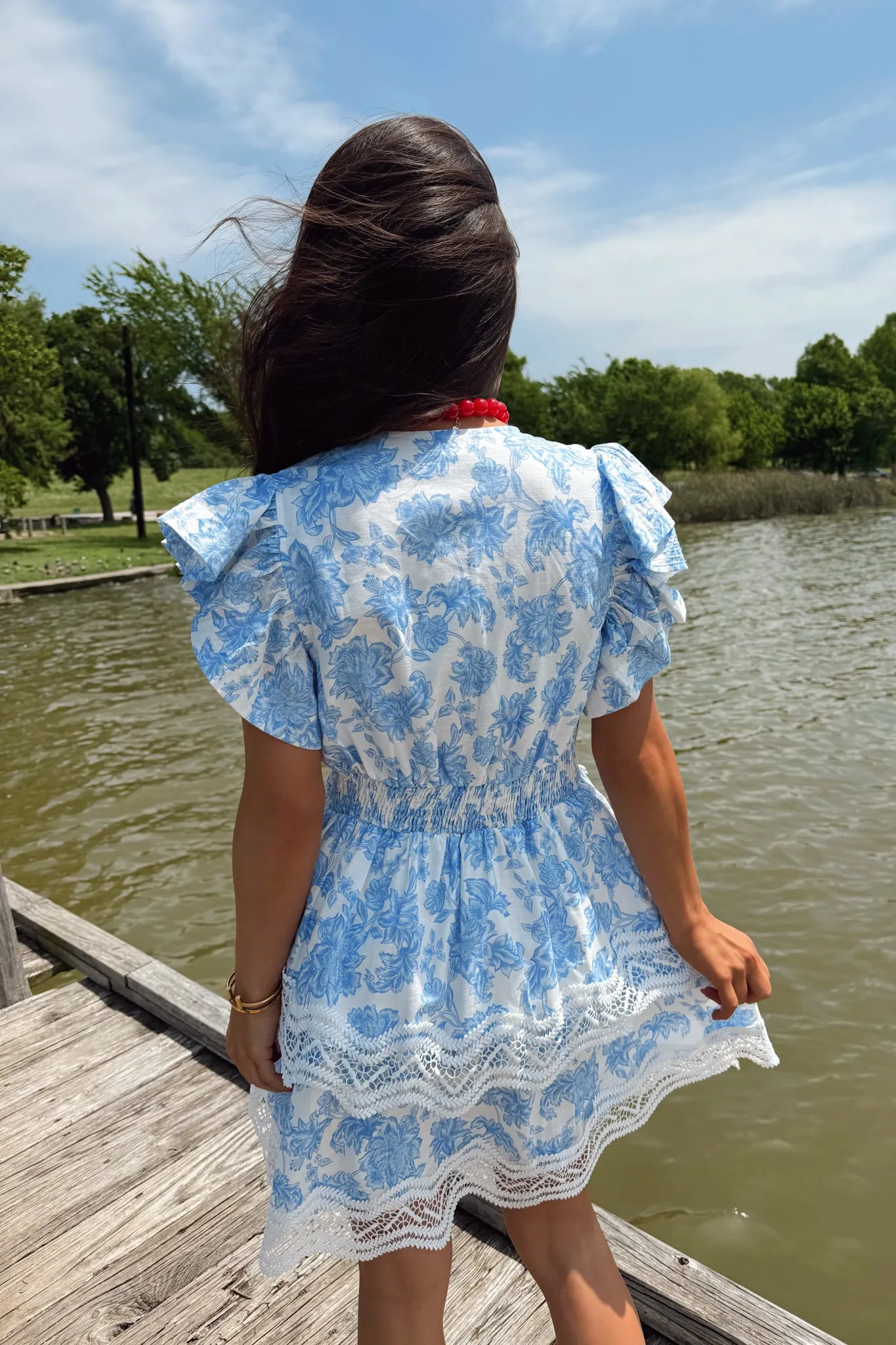With The Tide Dress - Blue sold by The Impeccable Pig product image thumbnail 5
