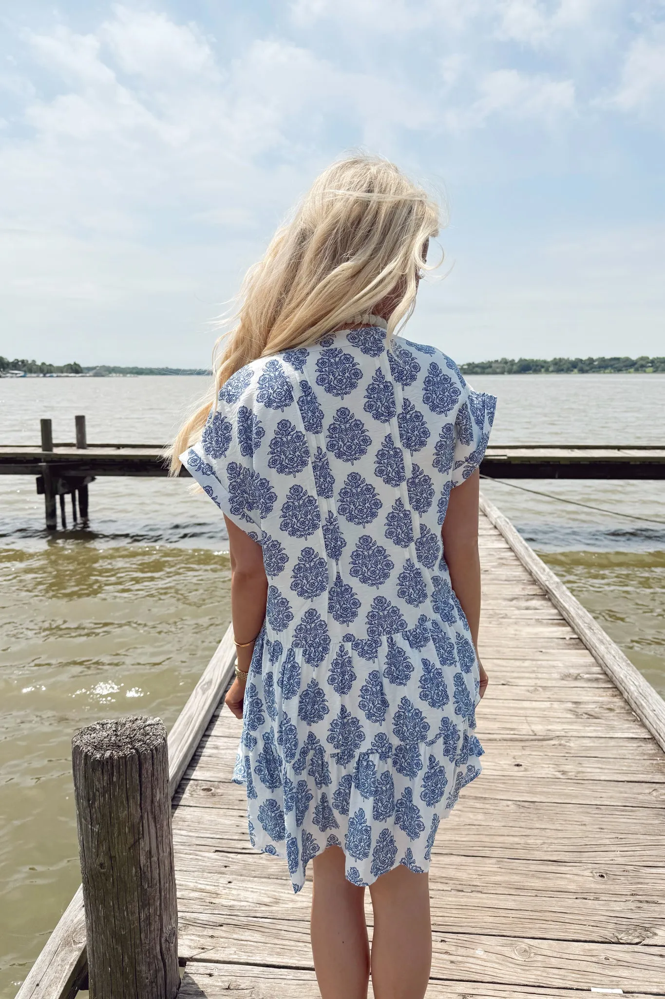 Go And Getaway Dress - Blue sold by The Impeccable Pig product image thumbnail 4