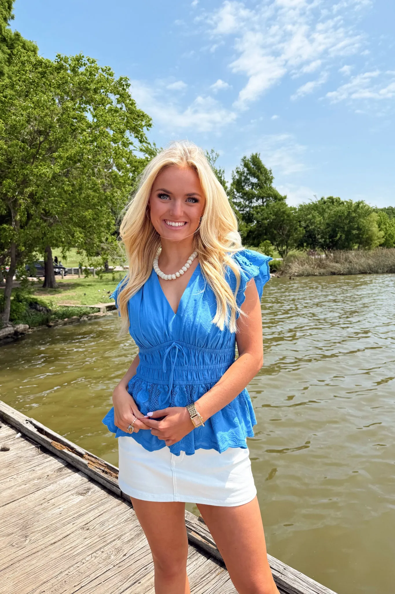 Clean Slate Top - Faded Blue sold by The Impeccable Pig product image thumbnail 2