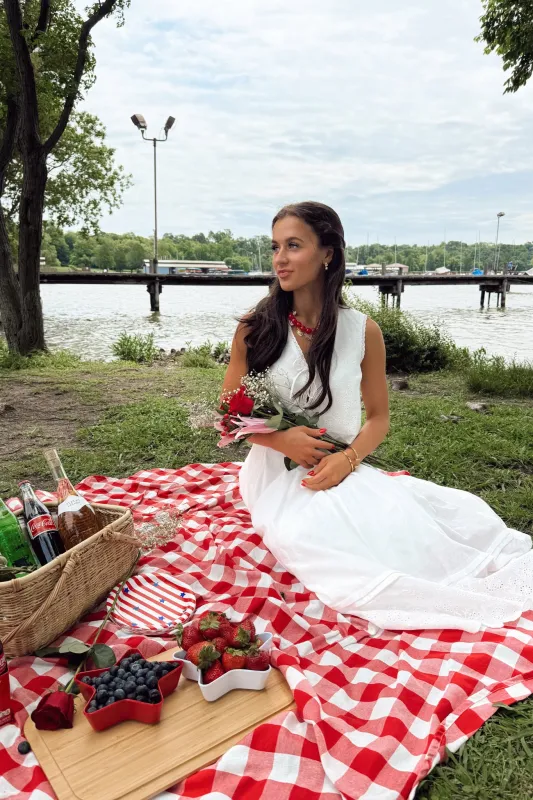 Making Memories Midi Skirt - White made by MABLE