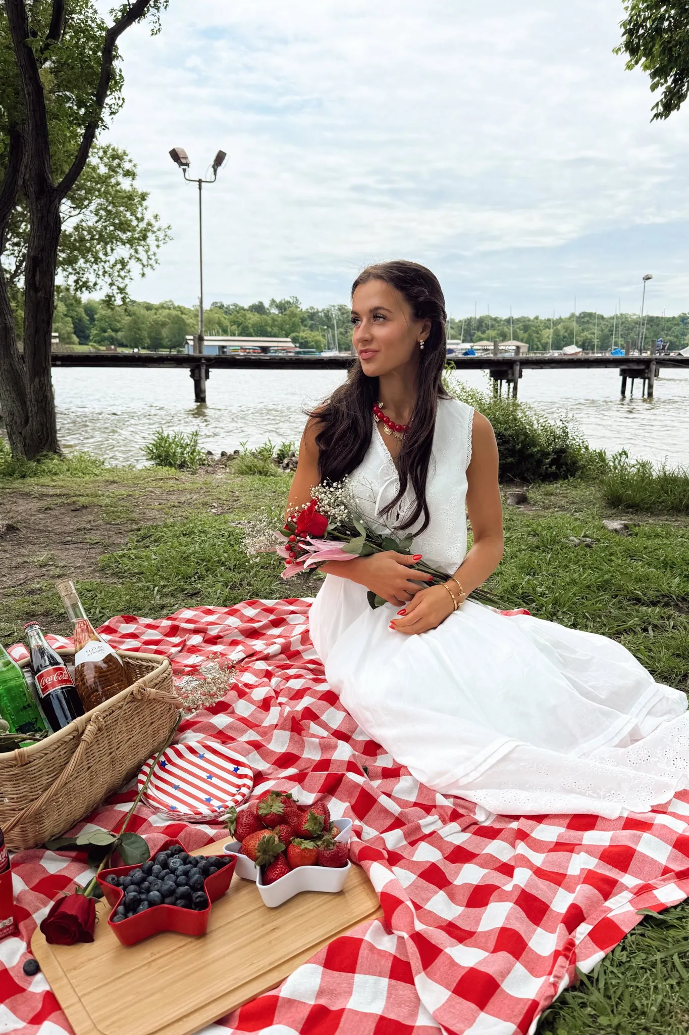 Making Memories Midi Skirt - White sold by The Impeccable Pig