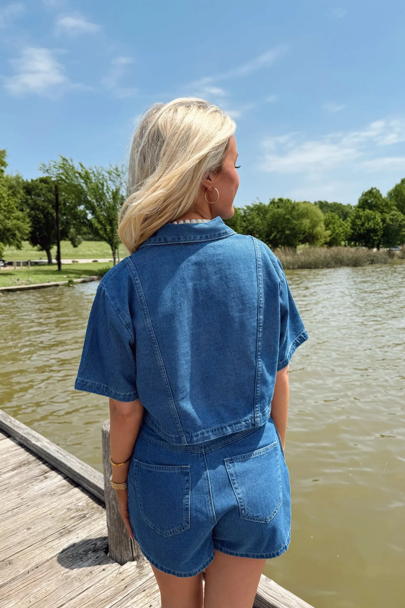 Nashville Nights Top - Denim sold by The Impeccable Pig product image thumbnail 5