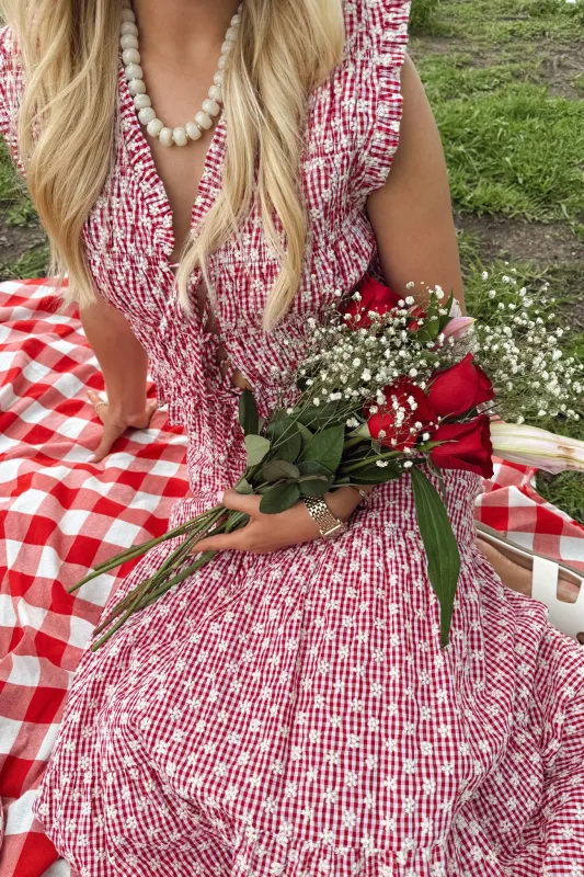 The Kendall Tie Top - Red made by The Impeccable Pig