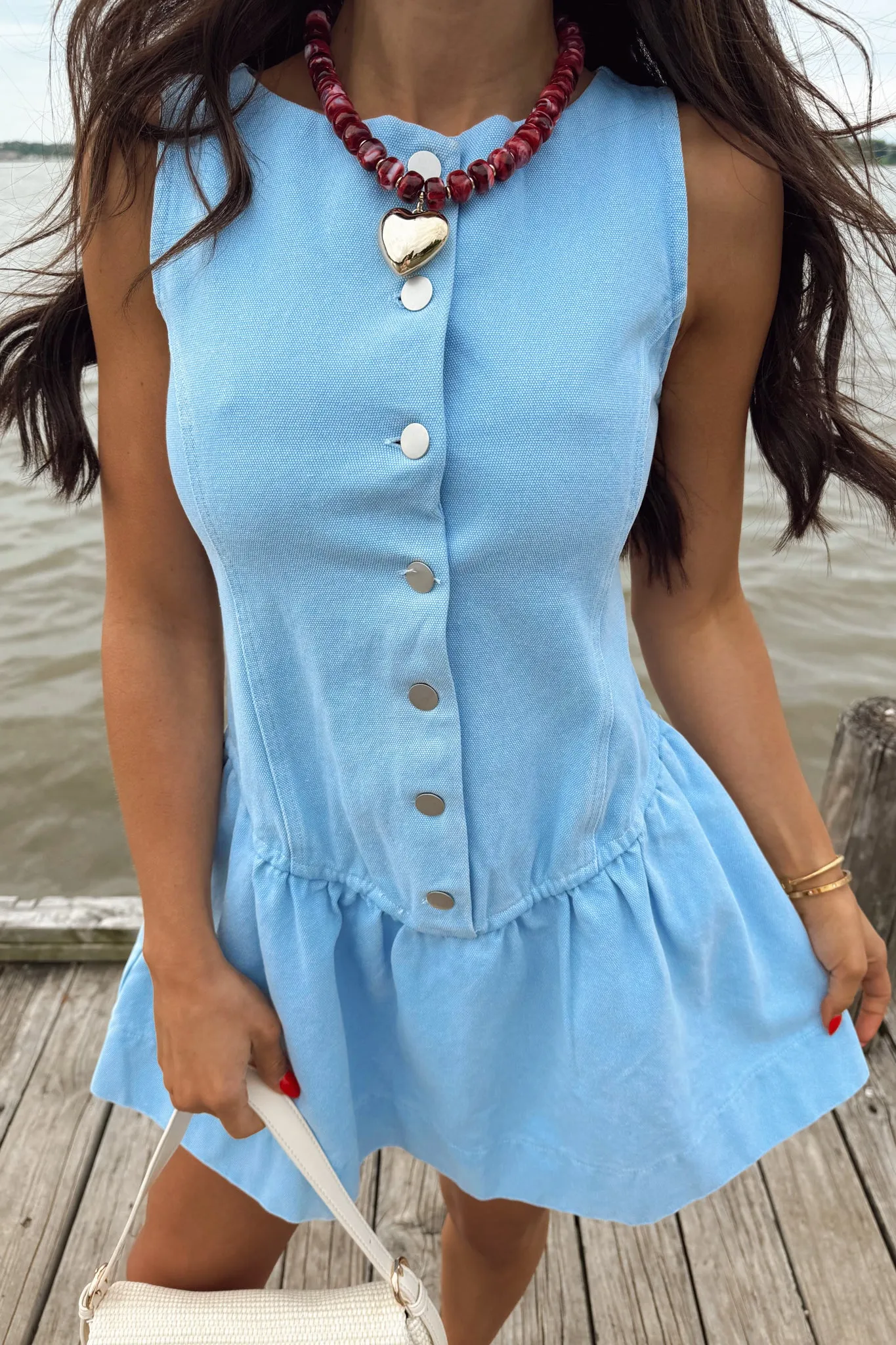 Weekend Walk Dress - Blue sold by The Impeccable Pig product image thumbnail 2