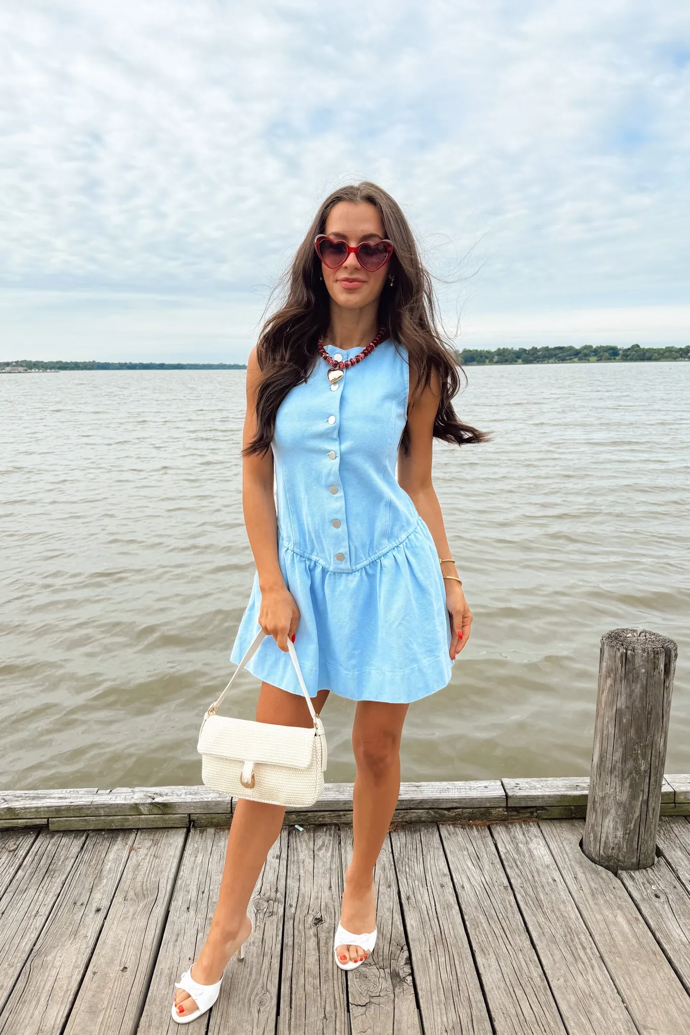 Weekend Walk Dress - Blue sold by The Impeccable Pig