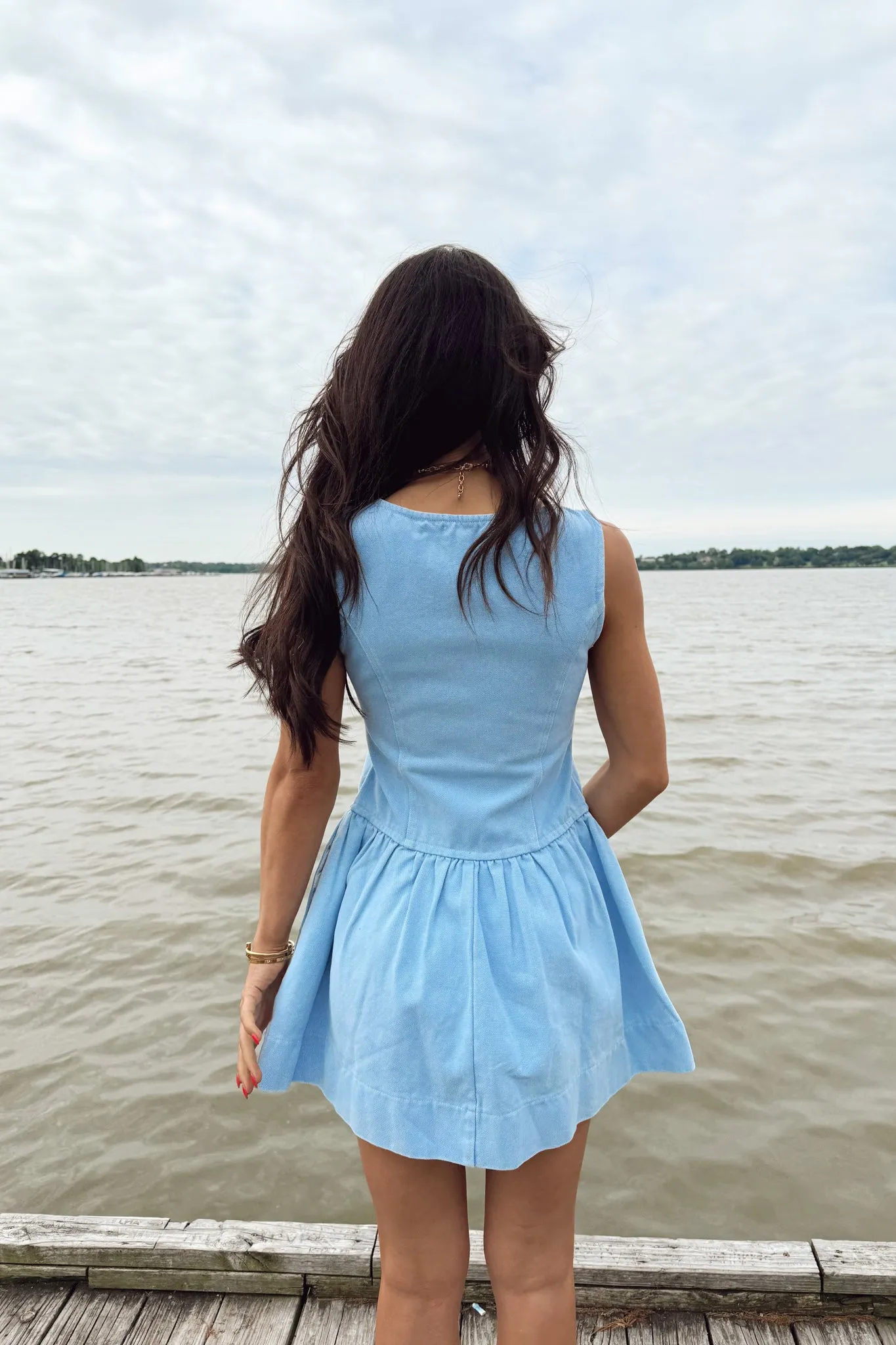 Weekend Walk Dress - Blue sold by The Impeccable Pig product image thumbnail 5