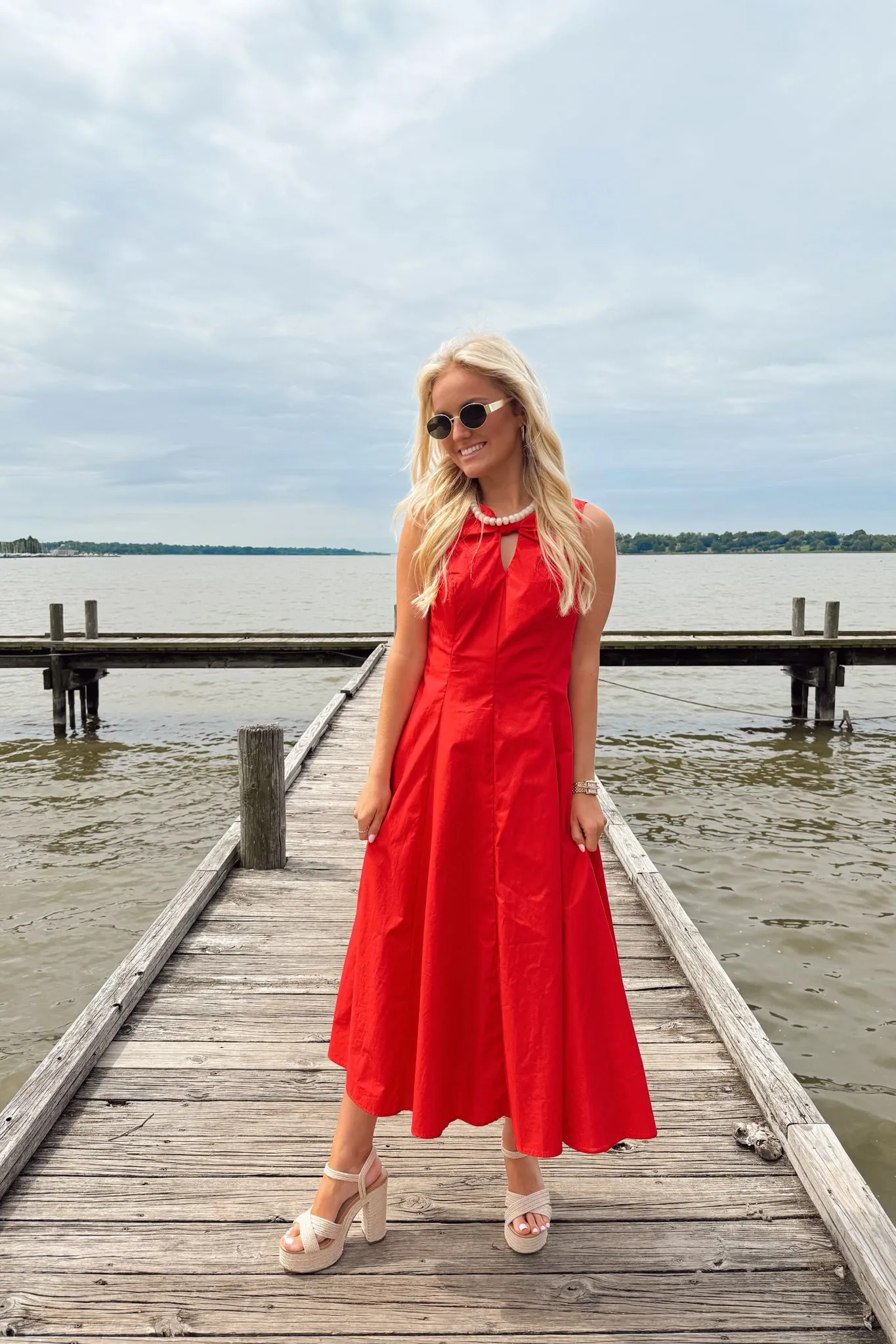 Heartbreaker Midi Dress - Red sold by The Impeccable Pig product image thumbnail 5