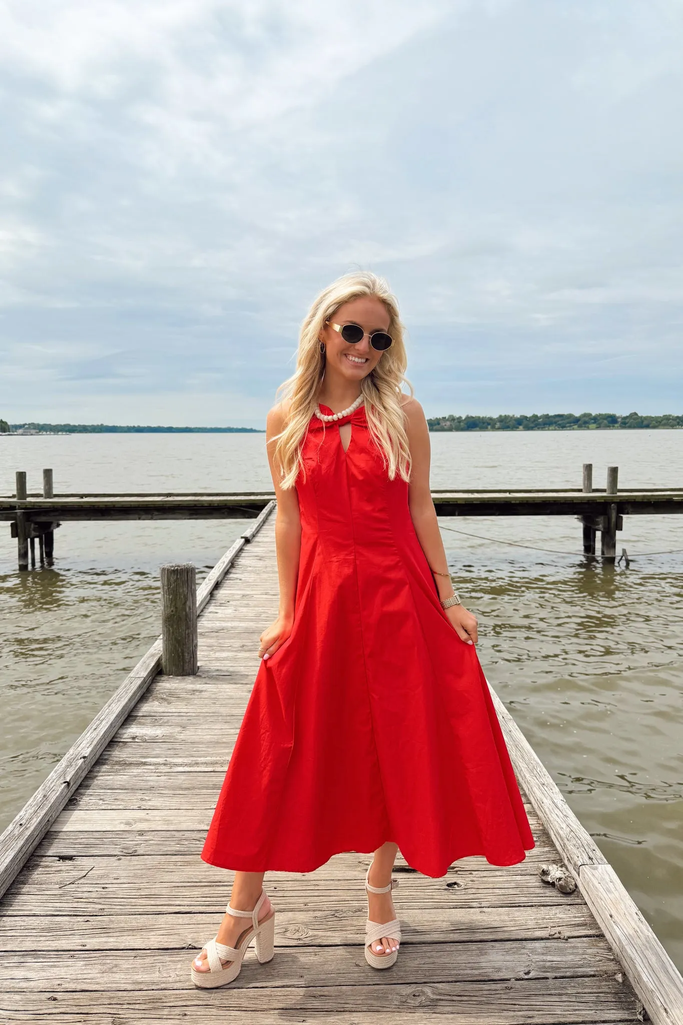 Heartbreaker Midi Dress - Red sold by The Impeccable Pig product image thumbnail 2