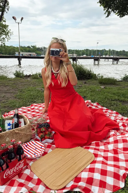 Heartbreaker Midi Dress - Red made by The Impeccable Pig