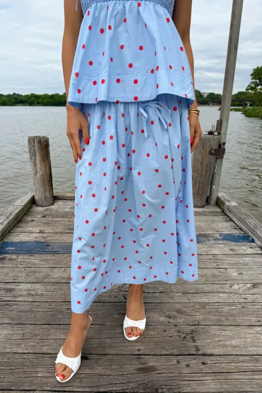 All American Girl Midi Skirt - Blue made by The Impeccable Pig