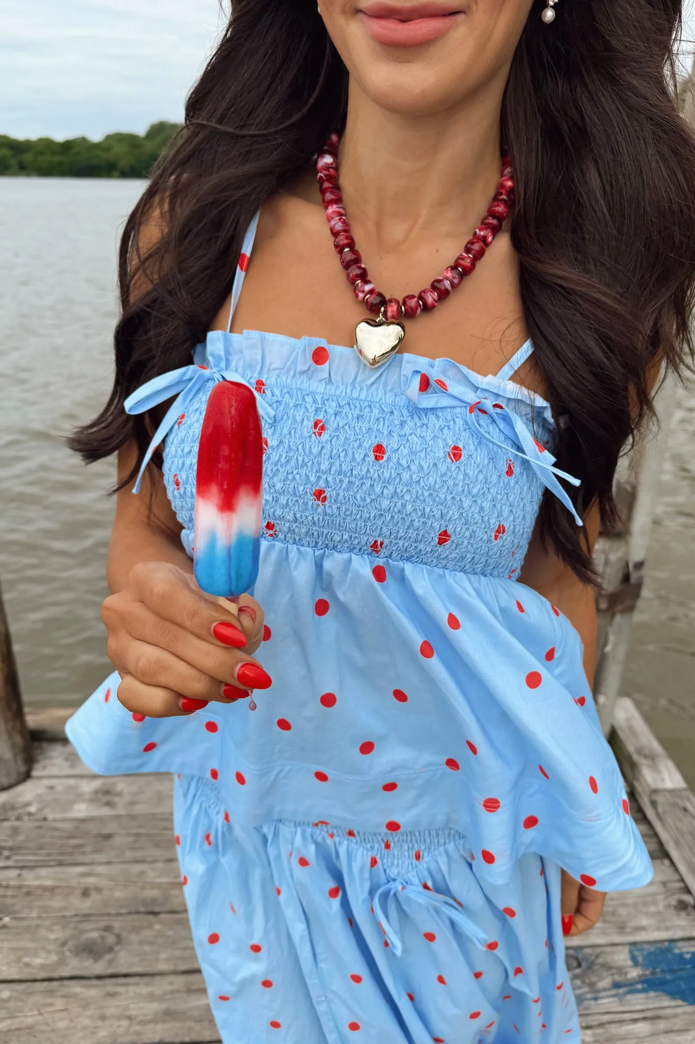 All American Girl Top - Blue sold by The Impeccable Pig