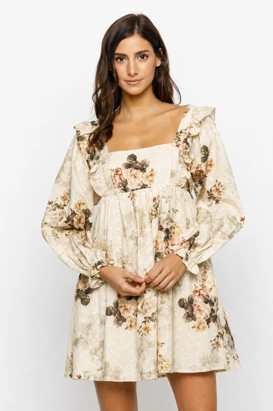 Country Chic Dress - Cream made by Storia
