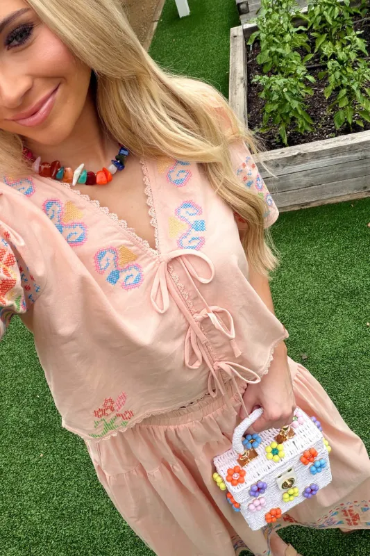 Peach Mirage Top - Light Pink made by Strut & Bolt