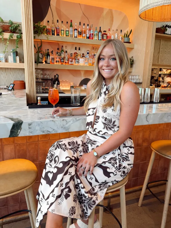 Villa Views Midi Dress - Brown made by MABLE