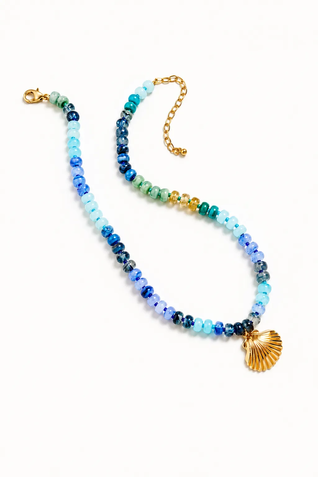 Seashell Serenade Necklace - Blue sold by The Impeccable Pig product image thumbnail 2