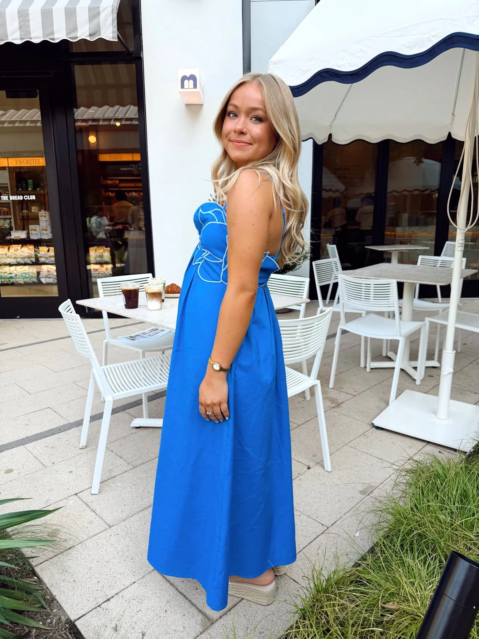 Salt Air Midi Dress - Blue sold by The Impeccable Pig product image thumbnail 4