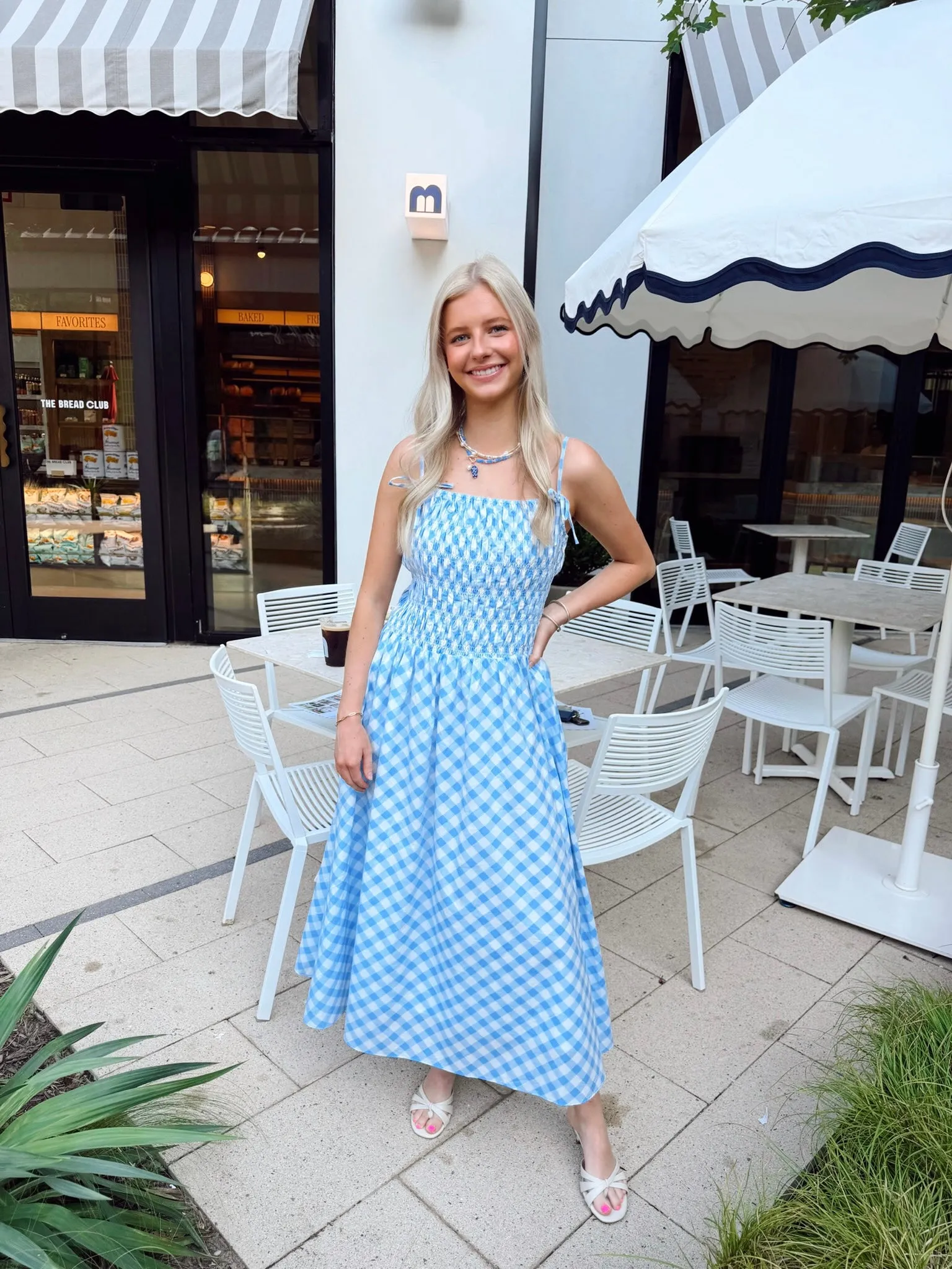 Harbor Light Midi Dress - Powder Blue sold by The Impeccable Pig product image thumbnail 2