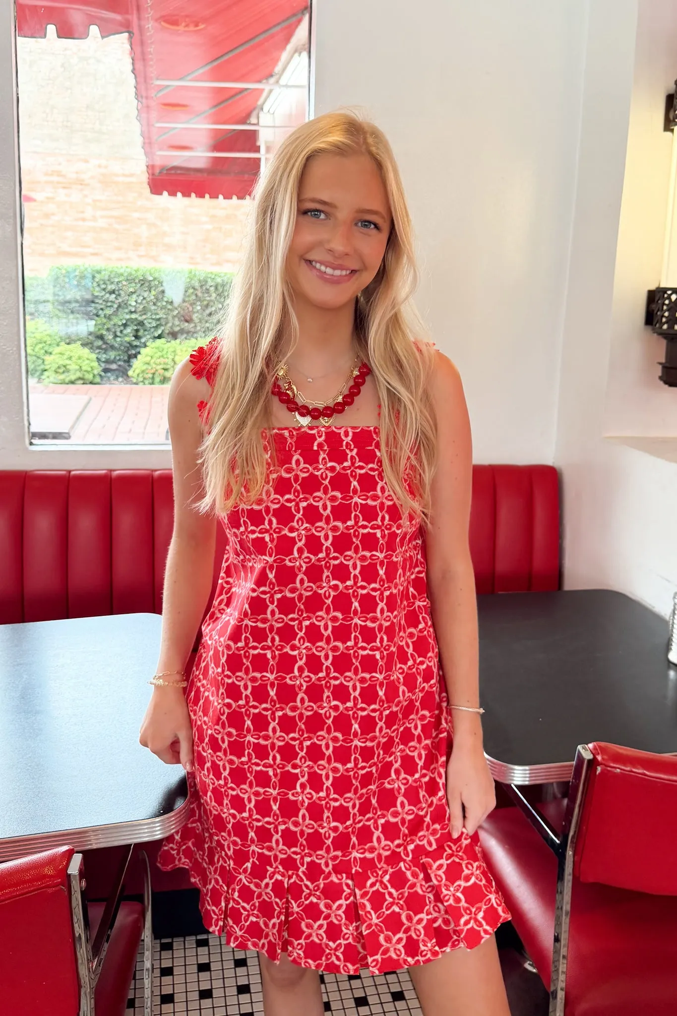 Liberty Lane Dress - Red sold by The Impeccable Pig