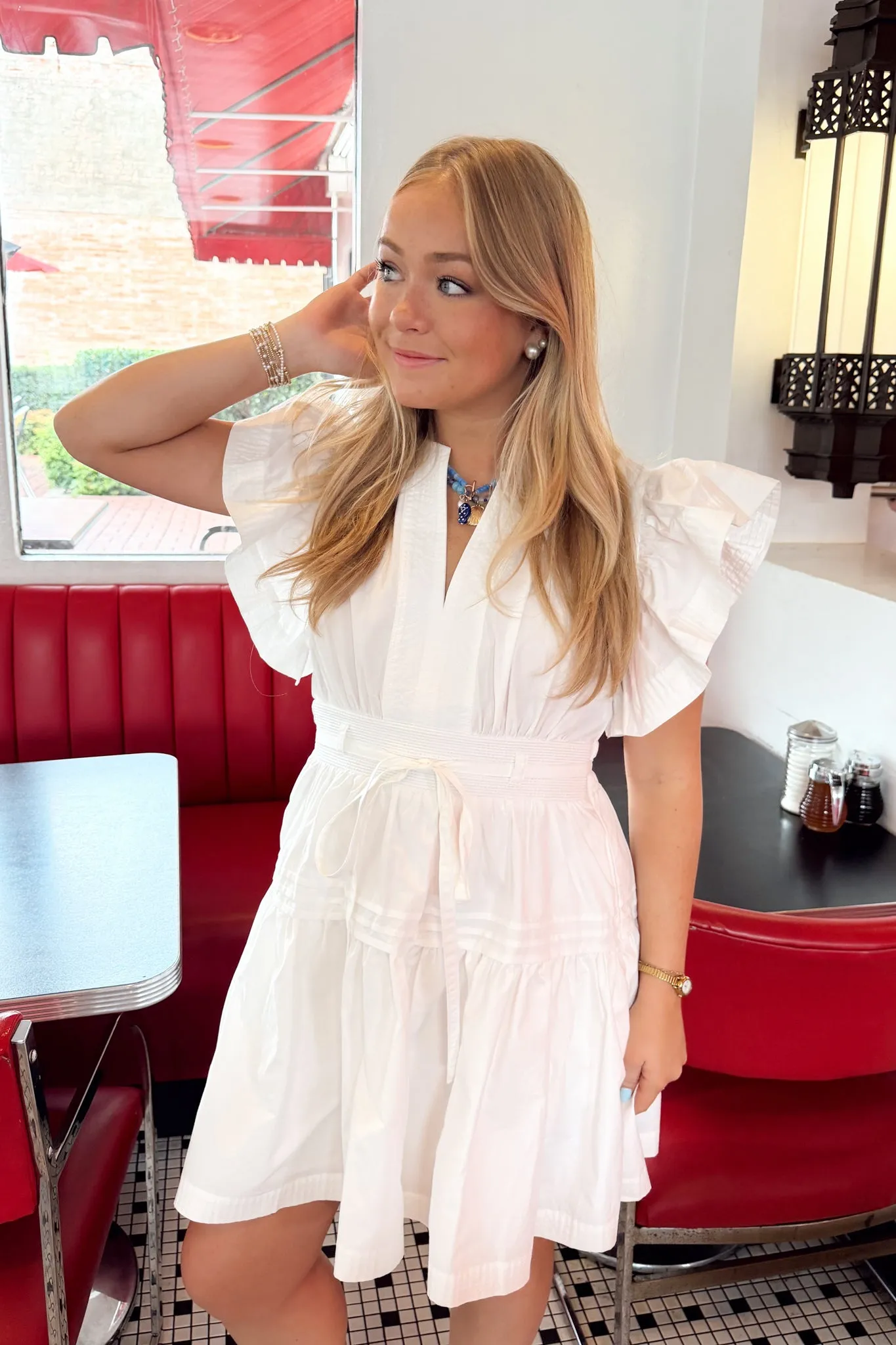 A Sweet Statement Dress - White sold by The Impeccable Pig product image thumbnail 3