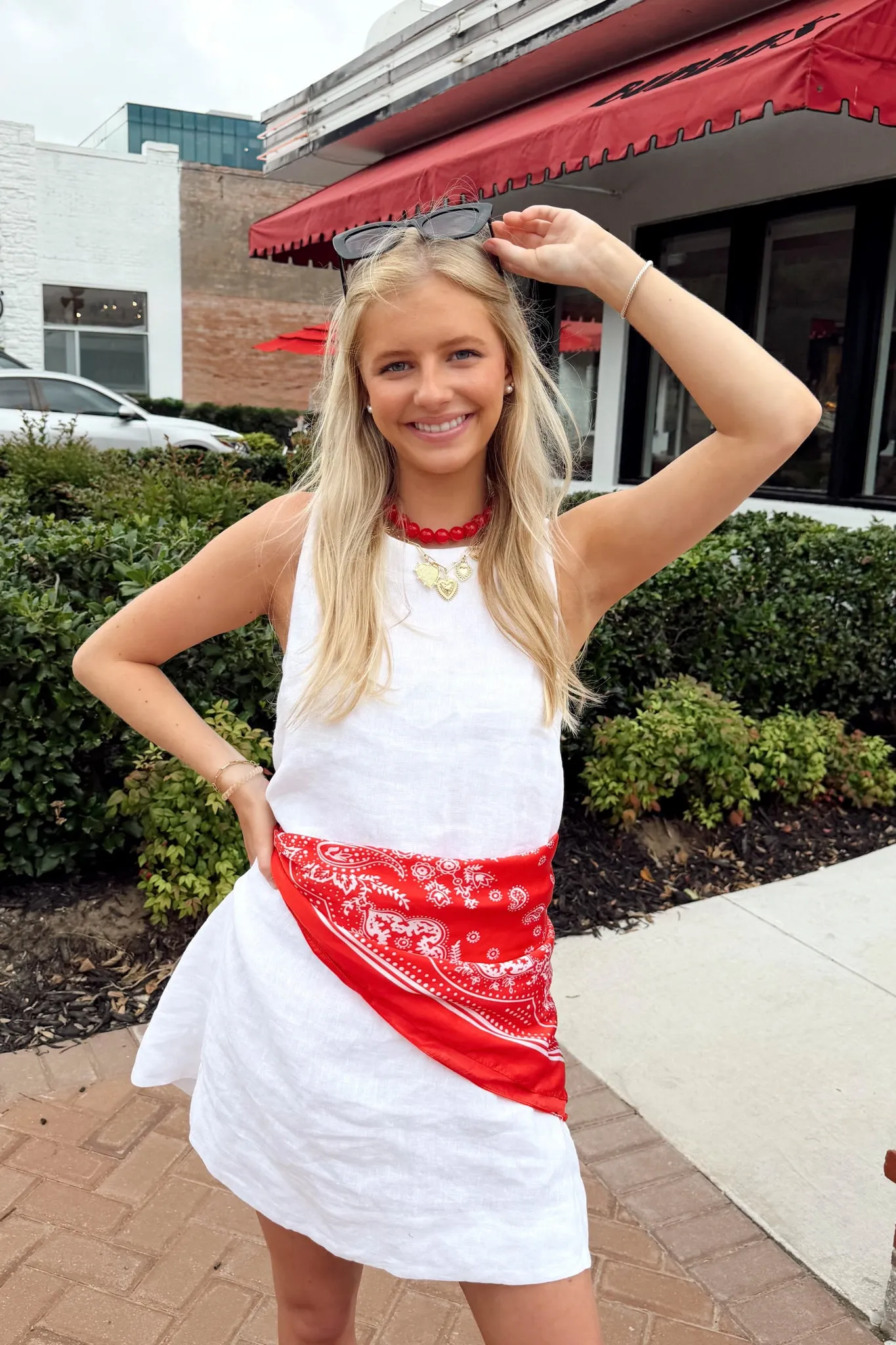 Lake Day Essential Dress - White sold by The Impeccable Pig product image thumbnail 2
